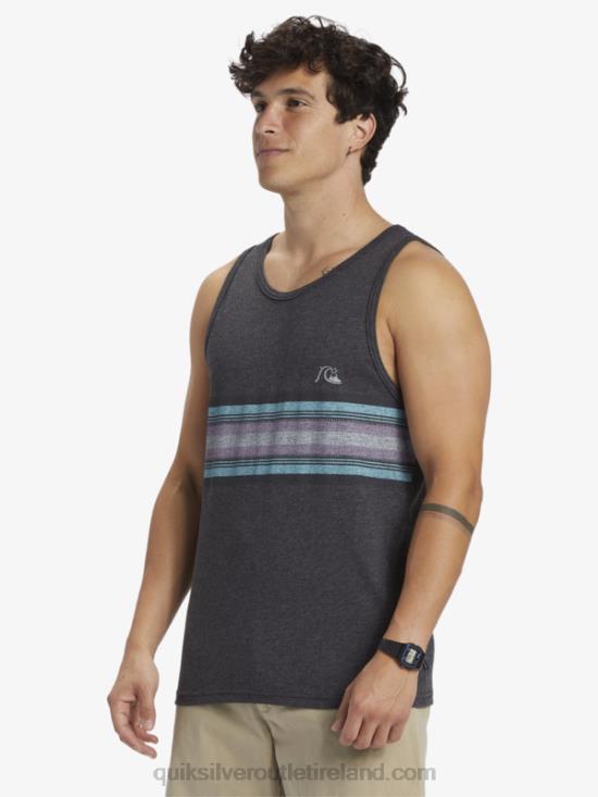 Men Quiksilver Everyday Stripe Tank N02TD705 charcoal heather