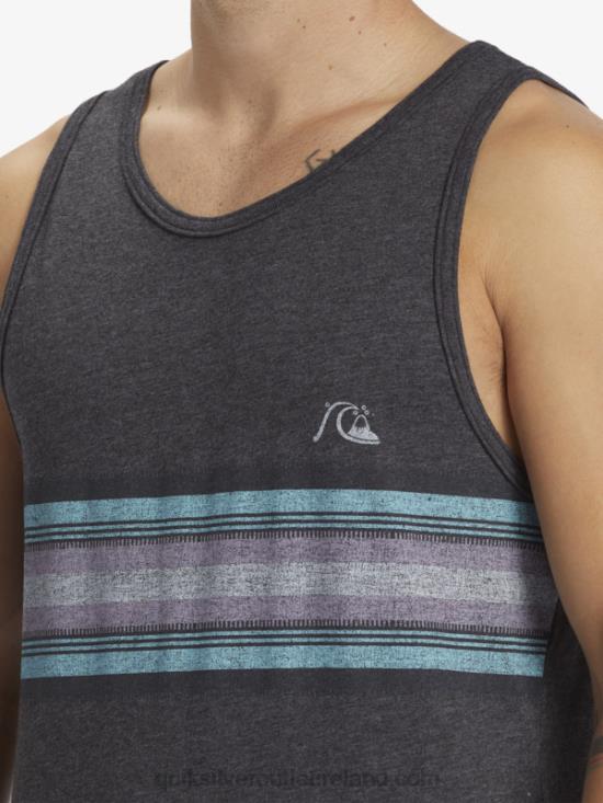 Men Quiksilver Everyday Stripe Tank N02TD705 charcoal heather