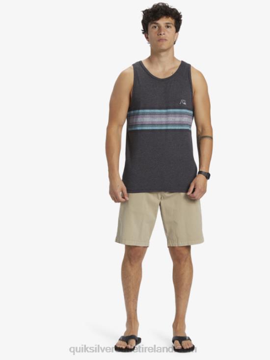 Men Quiksilver Everyday Stripe Tank N02TD705 charcoal heather