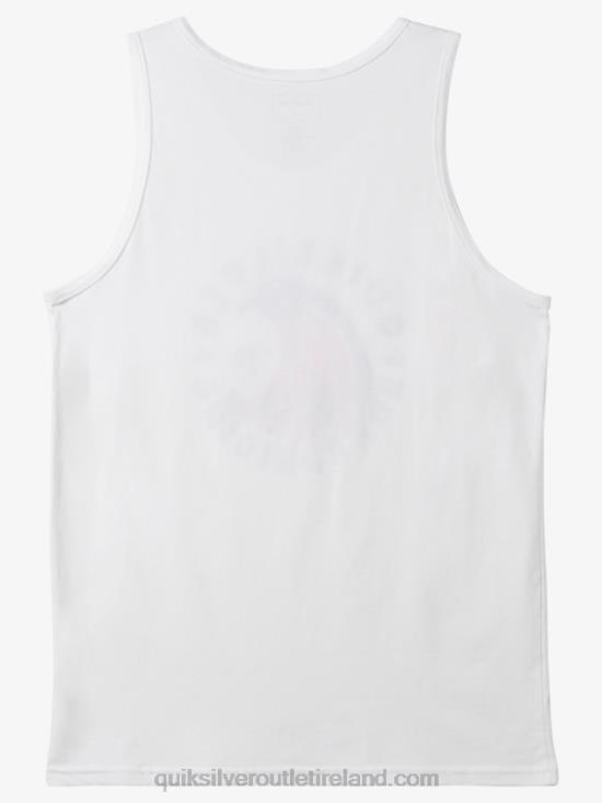 Men Quiksilver Home Of The Wave Tank N02TD154 white