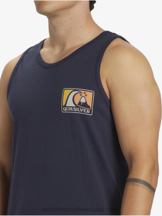 Men Quiksilver Mellow Bubble Tank N02TD166 navy blazer