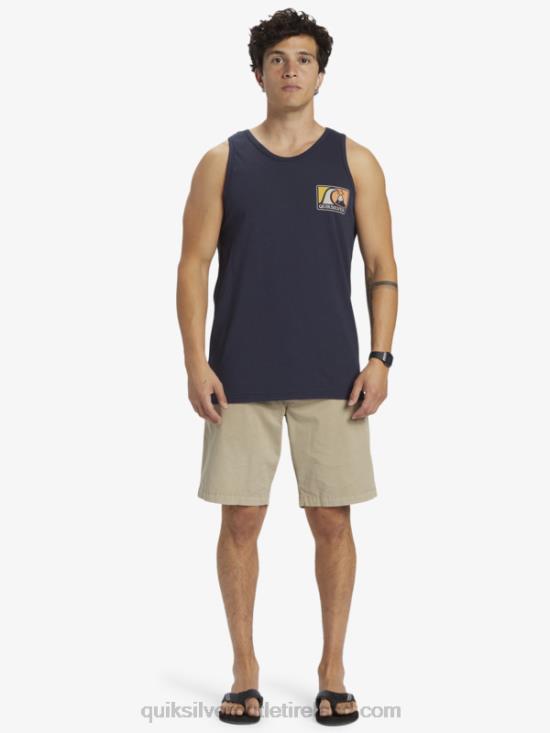 Men Quiksilver Mellow Bubble Tank N02TD166 navy blazer