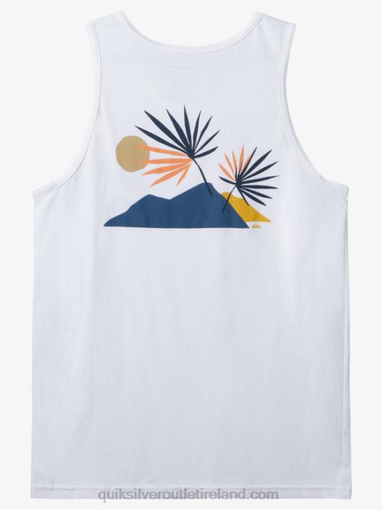 Men Quiksilver New Tribe Tank N02TD127 white