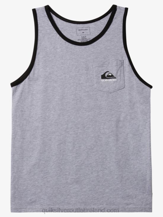 Men Quiksilver Omni Pocket Tank T-shirt N02TD556 athletic heather