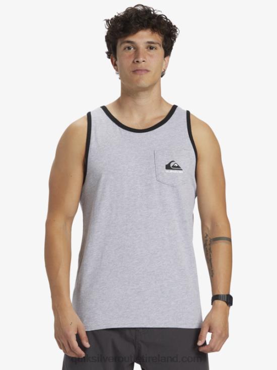 Men Quiksilver Omni Pocket Tank T-shirt N02TD556 athletic heather