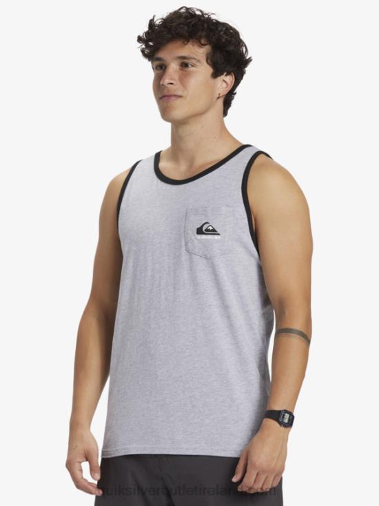 Men Quiksilver Omni Pocket Tank T-shirt N02TD556 athletic heather