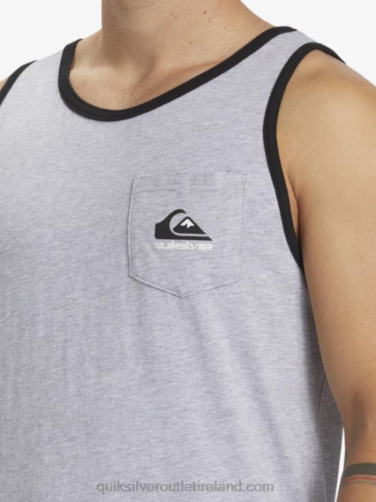 Men Quiksilver Omni Pocket Tank T-shirt N02TD556 athletic heather