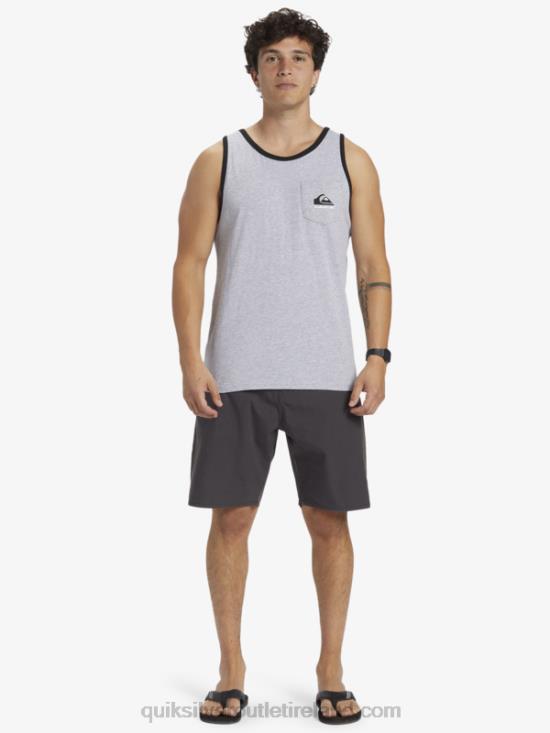 Men Quiksilver Omni Pocket Tank T-shirt N02TD556 athletic heather