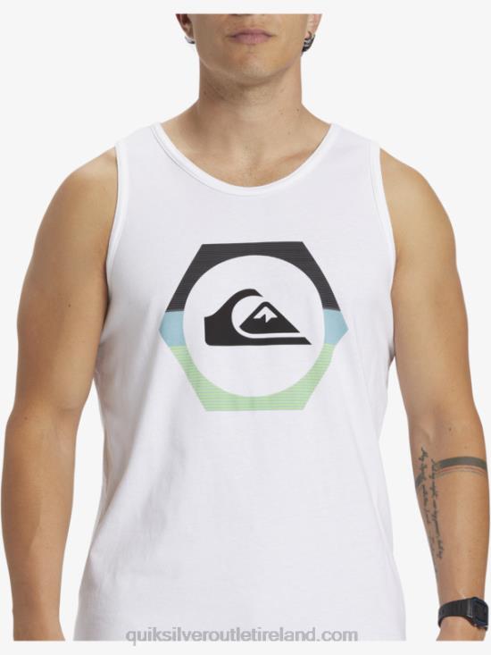 Men Quiksilver Shapeshifter Tank N02TD429 white