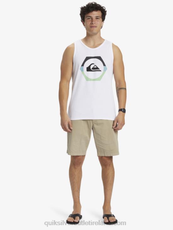 Men Quiksilver Shapeshifter Tank N02TD429 white