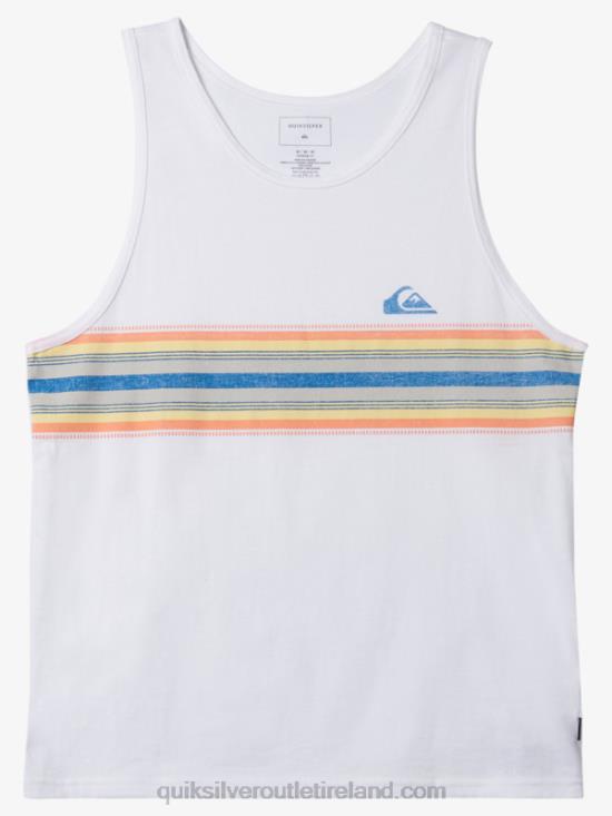 Men Quiksilver Streamline Tank T-shirt N02TD1338 white