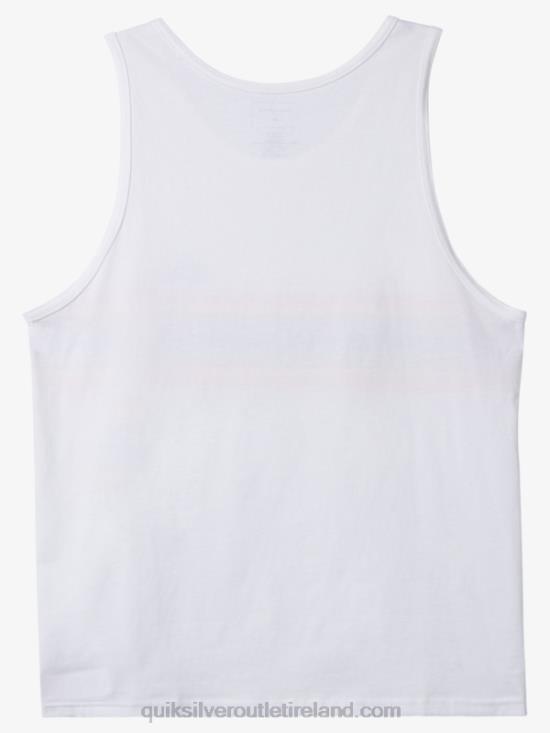 Men Quiksilver Streamline Tank T-shirt N02TD1338 white