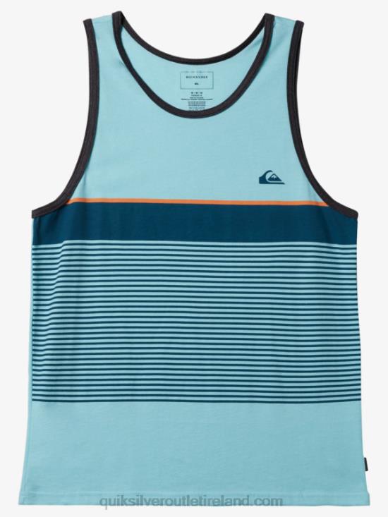 Men Quiksilver Tijuana Stripe Tank N02TD455 angel blue heather