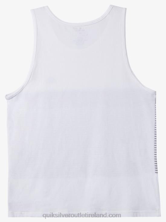 Men Quiksilver Tijuana Stripe Tank N02TD456 white