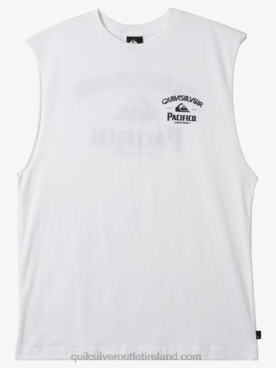 Men Quiksilver x Pacifico Straight Shooter Tank N02TD3 white