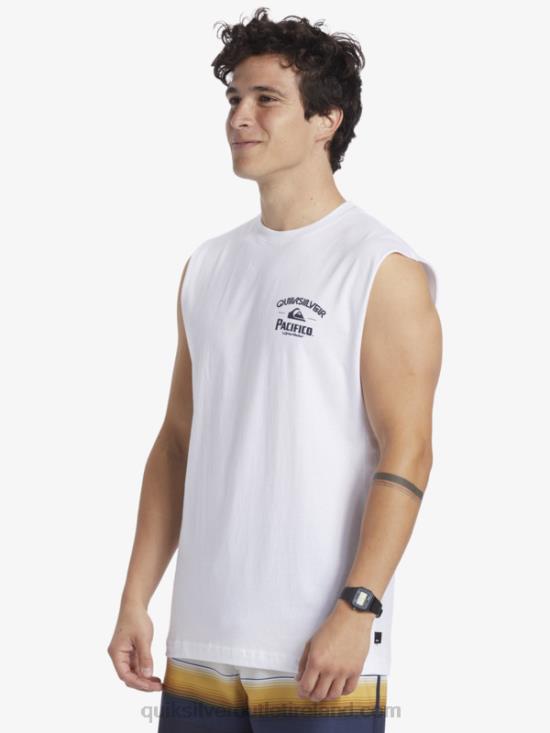 Men Quiksilver x Pacifico Straight Shooter Tank N02TD3 white