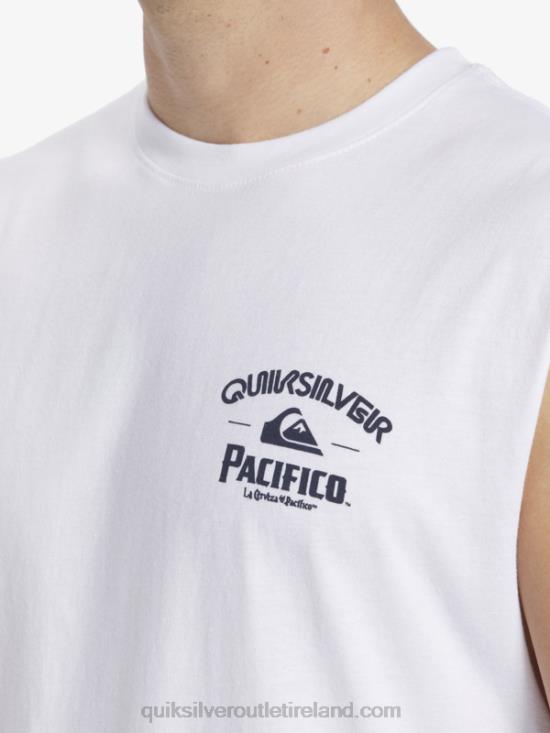 Men Quiksilver x Pacifico Straight Shooter Tank N02TD3 white