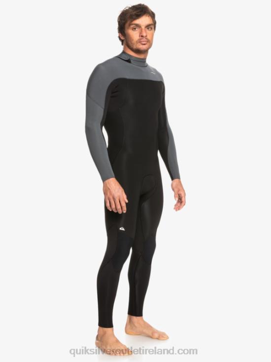 Men Quiksilver 3/2 Everyday Sessions Back-Zip Wetsuit N02TD926 black/gun metal