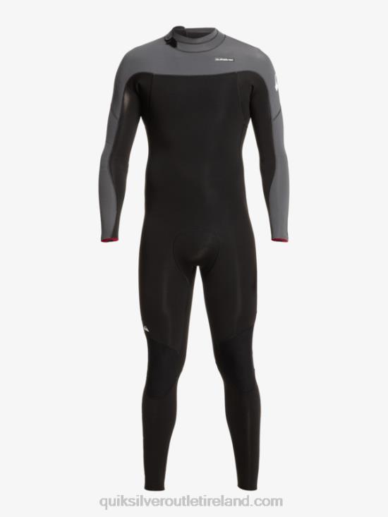 Men Quiksilver 3/2 Everyday Sessions Back-Zip Wetsuit N02TD926 black/gun metal