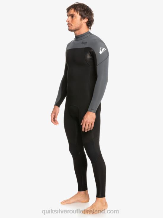 Men Quiksilver 3/2 Everyday Sessions Back-Zip Wetsuit N02TD926 black/gun metal