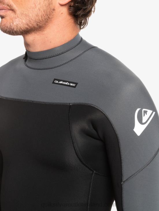 Men Quiksilver 3/2 Everyday Sessions Back-Zip Wetsuit N02TD926 black/gun metal