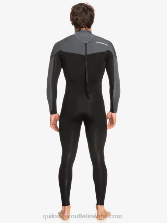 Men Quiksilver 3/2 Everyday Sessions Back-Zip Wetsuit N02TD926 black/gun metal