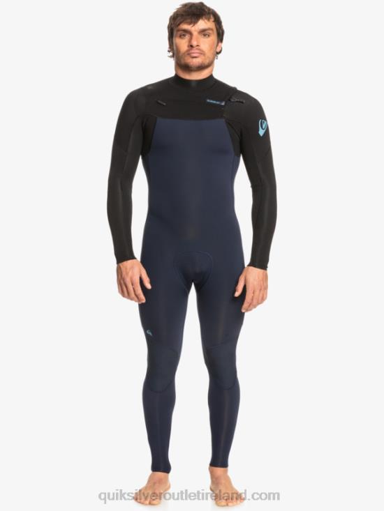 Men Quiksilver 3/2 Everyday Sessions Chest-Zip Wetsuit N02TD1278 dark navy/black