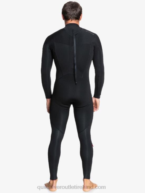 Men Quiksilver 4/3 Everyday Sessions Back-Zip Wetsuit N02TD1174 black