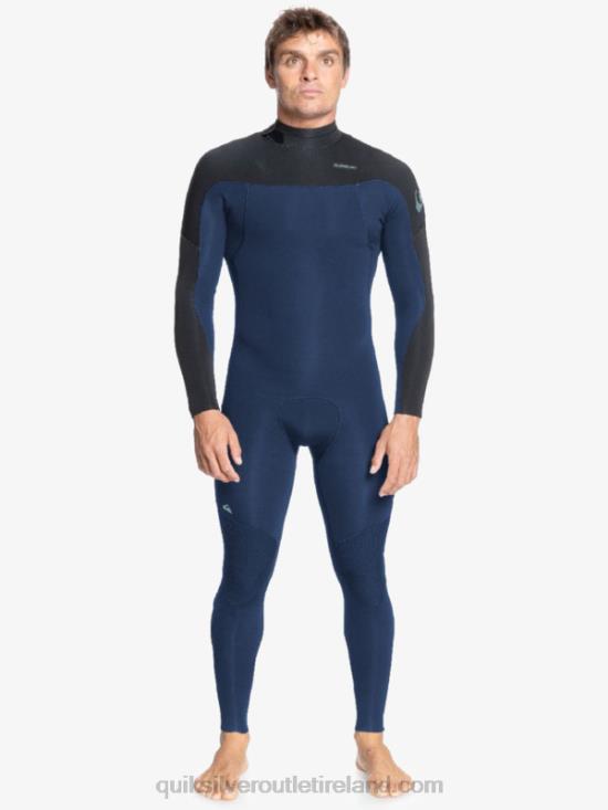 Men Quiksilver 4/3 Everyday Sessions Back-Zip Wetsuit N02TD1175 dark navy/black