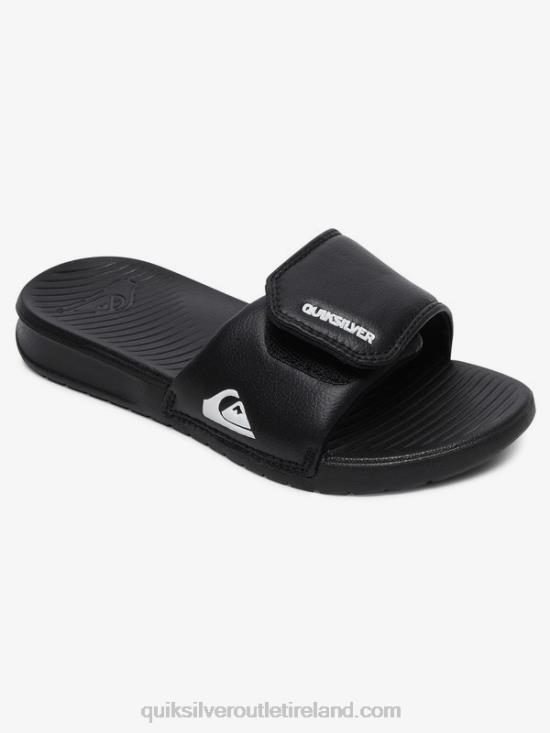 Boys Quiksilver 8-16 Bright Coast Adjust Sliders N02TD2185 black/white