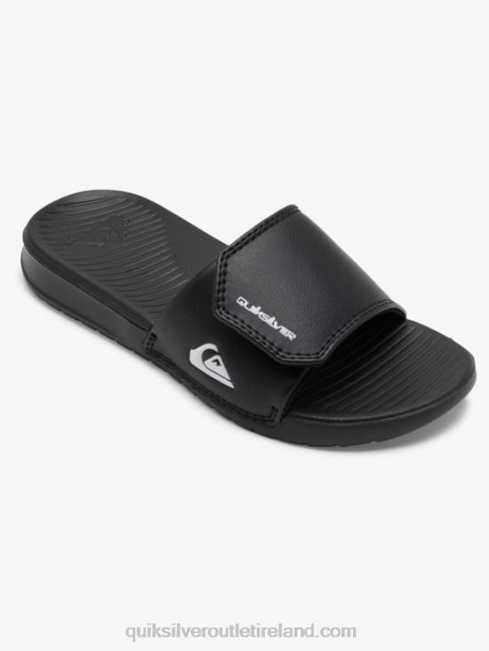 Boys Quiksilver 8-16 Bright Coast Adjust Sliders N02TD2185 black/white