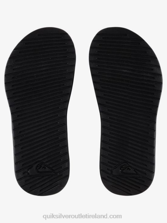 Boys Quiksilver 8-16 Bright Coast Adjust Sliders N02TD2185 black/white