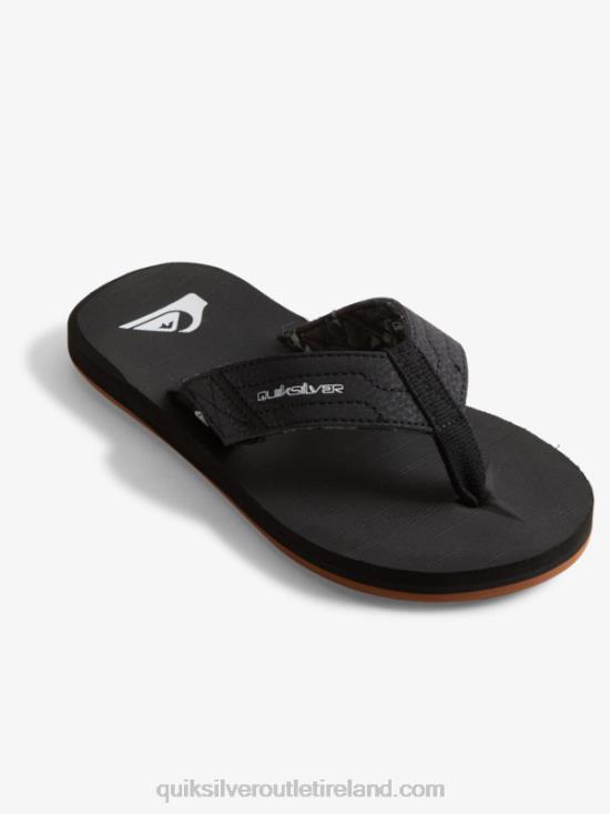 Boys Quiksilver 8-16 Carver Switch Sandals N02TD2210 black/brown