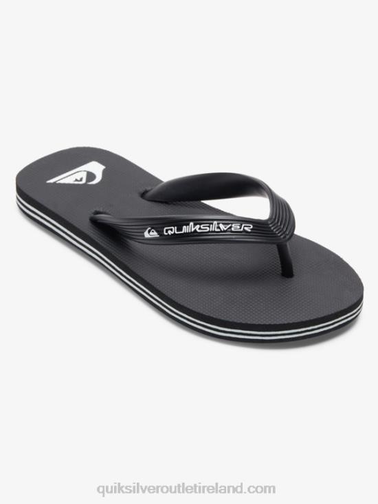 Boys Quiksilver 8-16 Molokai Core Flip-Flops N02TD2168 black