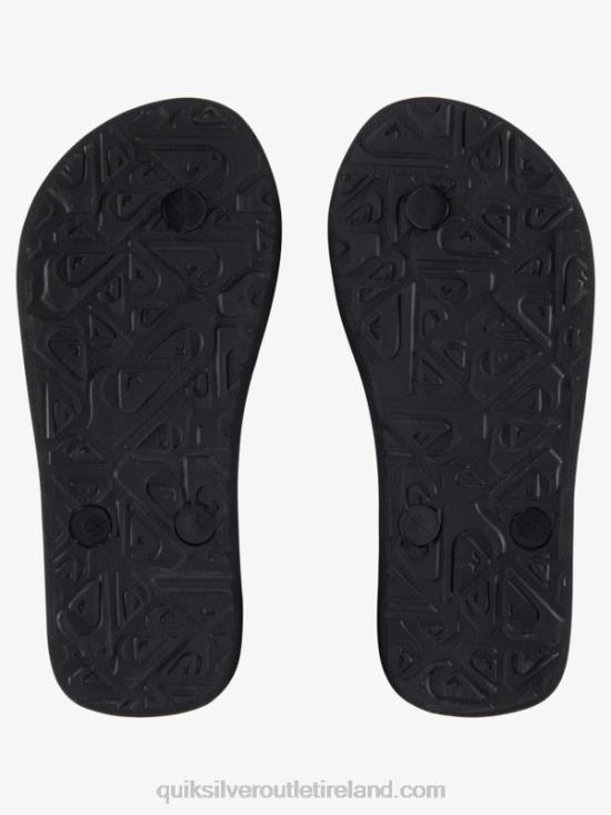Boys Quiksilver 8-16 Molokai Core Flip-Flops N02TD2168 black
