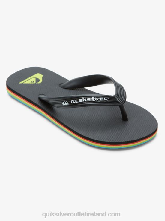 Boys Quiksilver 8-16 Molokai Core Flip-Flops N02TD2169 black