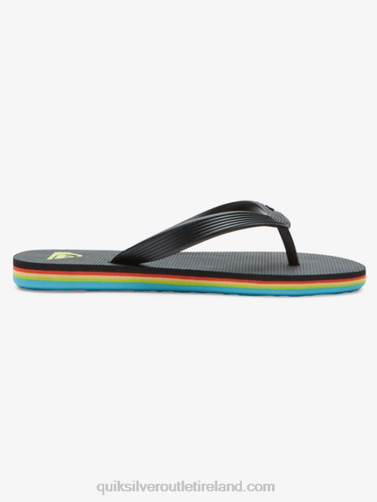 Boys Quiksilver 8-16 Molokai Core Flip-Flops N02TD2169 black