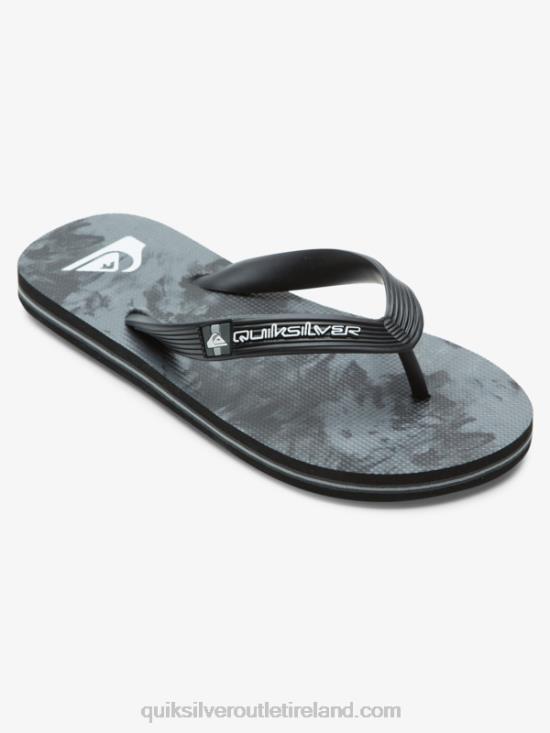 Boys Quiksilver 8-16 Molokai Flip-Flops N02TD2026 black/grey