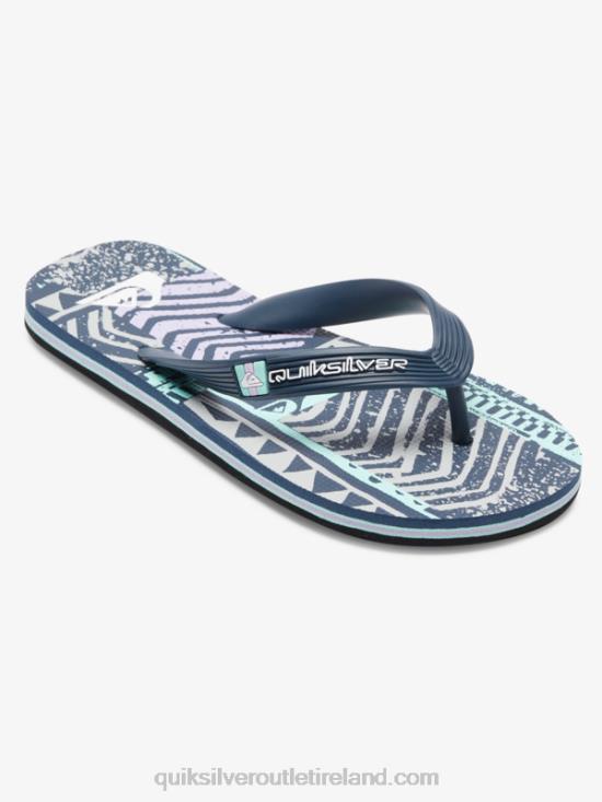 Boys Quiksilver 8-16 Molokai Flip-Flops N02TD2028 black/grey