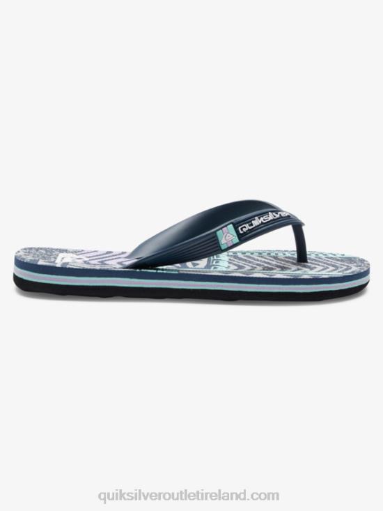 Boys Quiksilver 8-16 Molokai Flip-Flops N02TD2028 black/grey