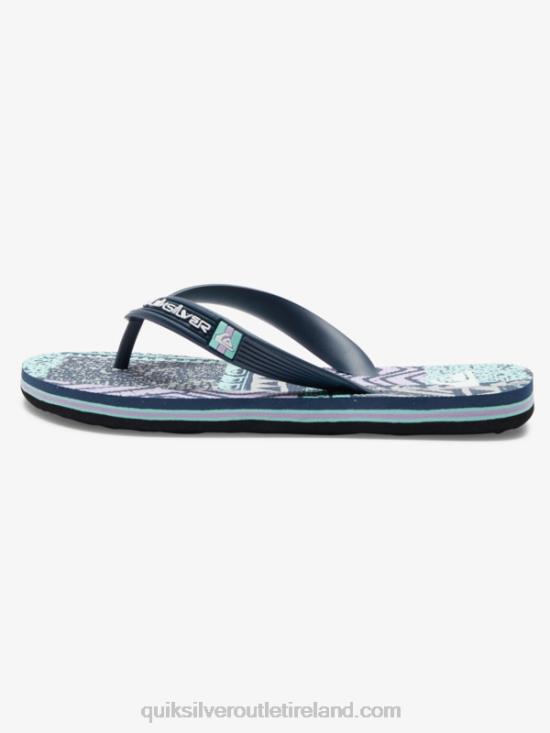 Boys Quiksilver 8-16 Molokai Flip-Flops N02TD2028 black/grey