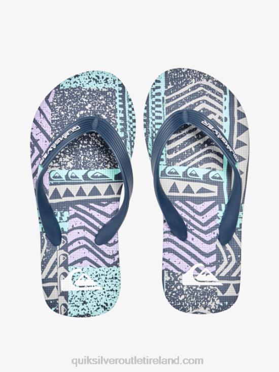 Boys Quiksilver 8-16 Molokai Flip-Flops N02TD2028 black/grey