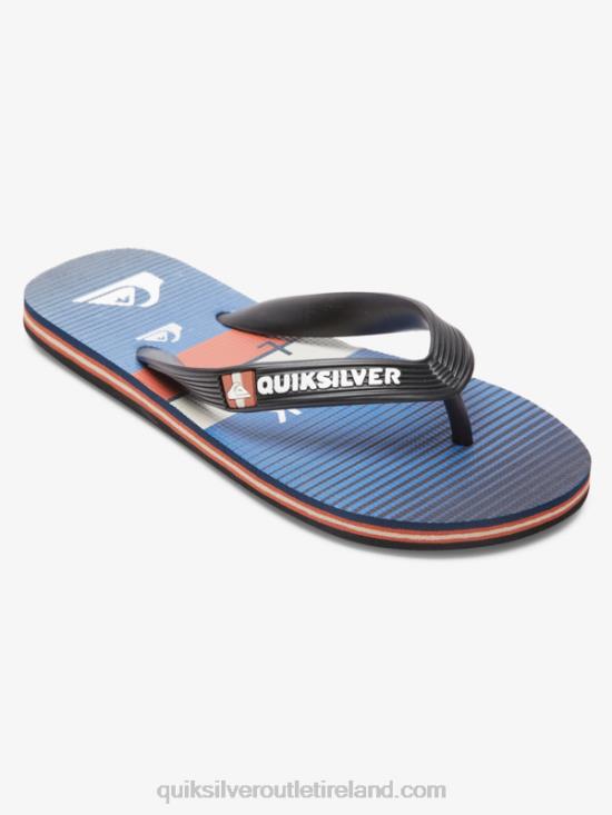 Boys Quiksilver 8-16 Molokai Flip-Flops N02TD2030 black/blue