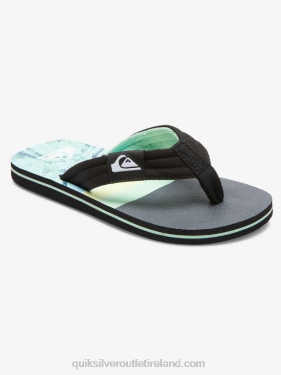 Boys Quiksilver 8-16 Molokai Layback Youth Basic Sandal N02TD2249 green 1