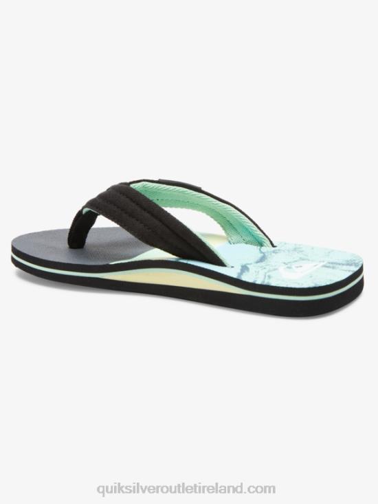 Boys Quiksilver 8-16 Molokai Layback Youth Basic Sandal N02TD2249 green 1