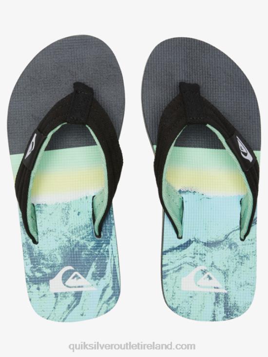 Boys Quiksilver 8-16 Molokai Layback Youth Basic Sandal N02TD2249 green 1