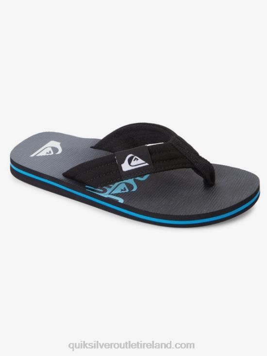 Boys Quiksilver 8-16 Molokai Layback Youth Basic Sandal N02TD2254 black