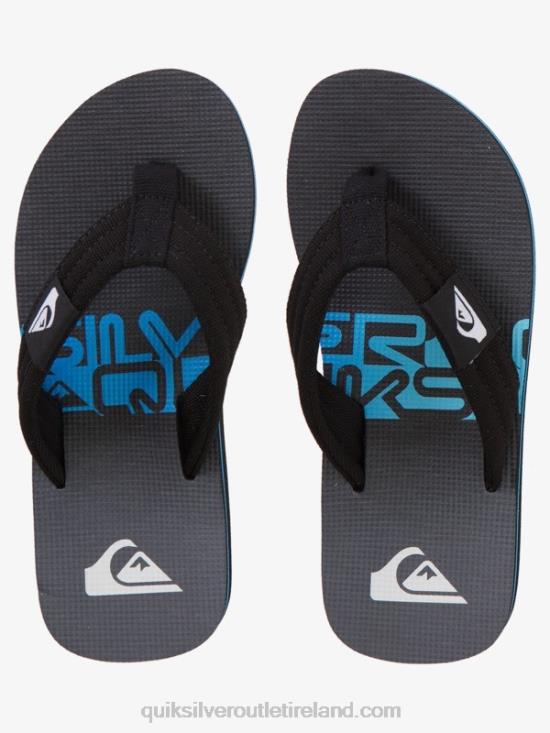 Boys Quiksilver 8-16 Molokai Layback Youth Basic Sandal N02TD2254 black