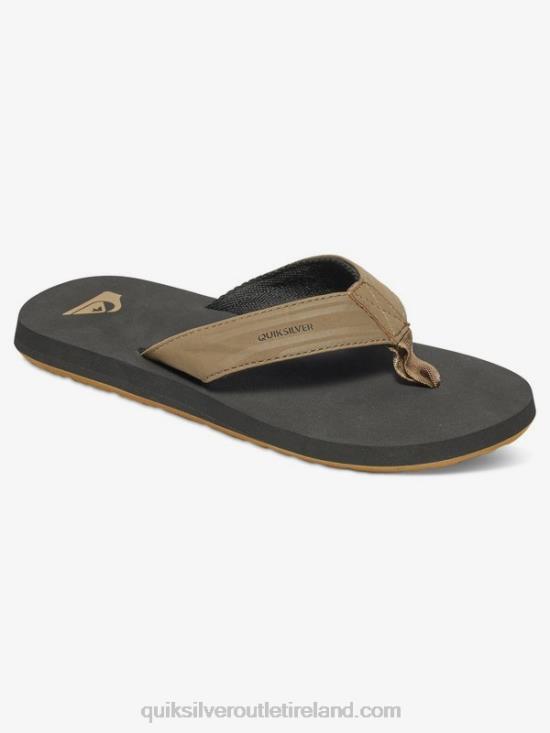 Boys Quiksilver 8-16 Monkey Wrench Sandals N02TD2284 tan - solid