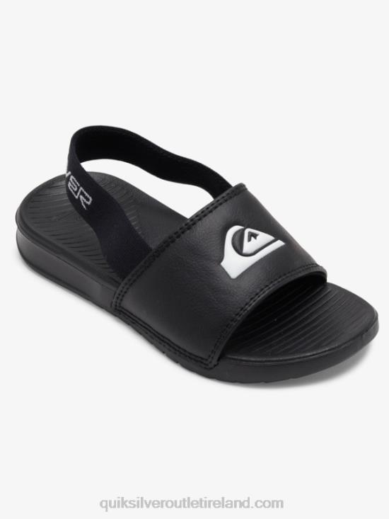Boys Quiksilver Bright Coast Strapped Sandals N02TD2163 black/white